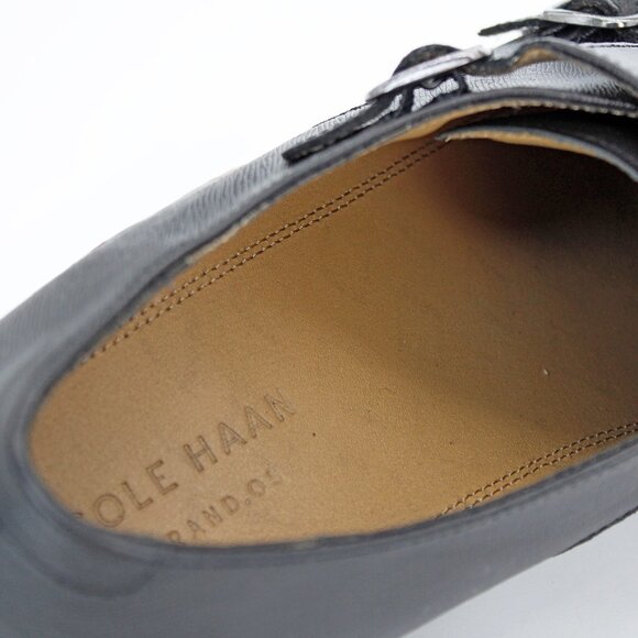 Cole Haan Grand.Os Men's Monk Strap ‘Harrison’ Black Cap Toe Oxford: Size 11 M - Picture 9 of 9